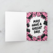 Carte De Remerciements Chat dans la boîte (Intérieur)