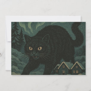 Carte De Remerciements Chat de Noël islandais Yule