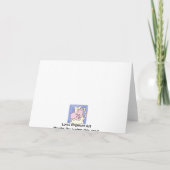 Carte De Remerciements Chat de sommeil (Dos)