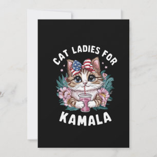 Carte De Remerciements Chat Ladies For Kamala (9)