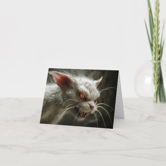 Carte De Remerciements Chat monstre  (Devant)