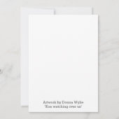 Carte De Remerciements Chat Surveillant Sur Nous (Dos)