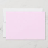 Carte De Remerciements Château Princesse Royale Rose Fille Anniversaire (Dos)