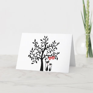 Carte De Remerciements Chats amoureux