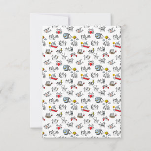 Carte De Remerciements Chats amusants, lait et magie.