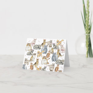 Carte De Remerciements Chats Chats Chats
