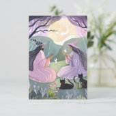 Carte De Remerciements Chats de l'heure de sorcière (Debout devant)