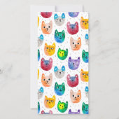 Carte De Remerciements Chats et amis à l'aquarelle (Devant)
