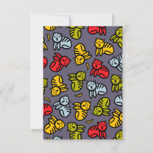 Carte De Remerciements Chats plus bananes