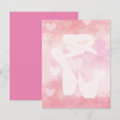 Carte De Remerciements Chaussons de ballet (Devant / Derrière)