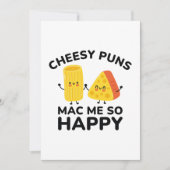 Carte De Remerciements Cheesy Puns Mac Me Tellement Heureux (Devant)