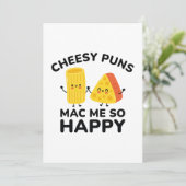 Carte De Remerciements Cheesy Puns Mac Me Tellement Heureux (Debout devant)