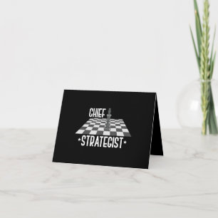 Carte De Remerciements Chef des échecs stratégiques J'Ai Toujours Gagné