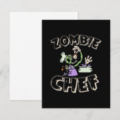 Carte De Remerciements Chef d'Halloween (Devant / Derrière)