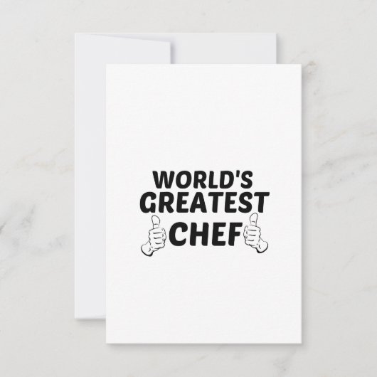 CARTE DE REMERCIEMENTS CHEF GREATEST (Devant)
