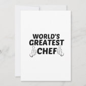 CARTE DE REMERCIEMENTS CHEF GREATEST (Devant)
