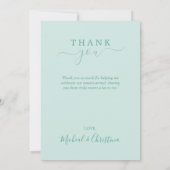 Carte De Remerciements Chemise d'aquarelle Florale Pastel (Dos)