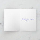 Carte De Remerciements Cher papa... (Intérieur)