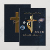 Carte De Remerciements Cherchez et vous me trouverez (Devant / Derrière)