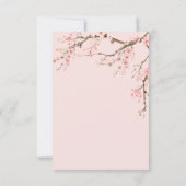 Carte De Remerciements Cherry Blossom Mariage (Dos)