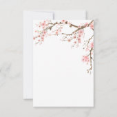 Carte De Remerciements Cherry Blossom Mariage (Dos)