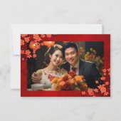 Carte De Remerciements Cherry Blossom Photo Mariage chinois (Devant)