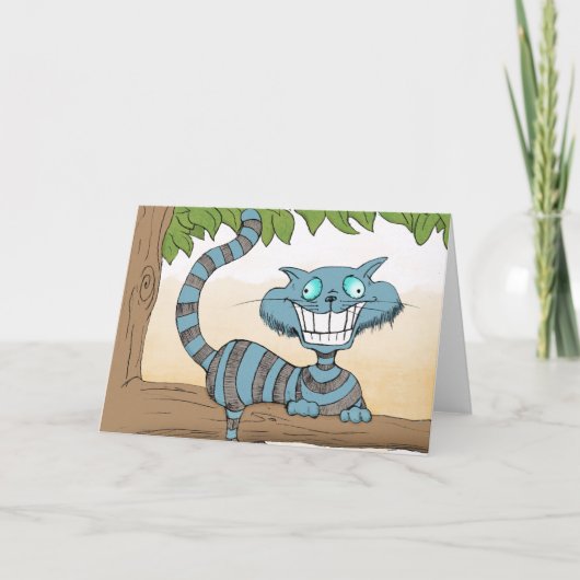 Carte De Remerciements Cheshire Cat (Devant)
