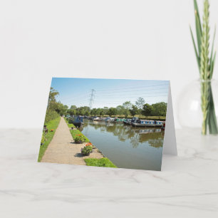 Carte De Remerciements Cheshire de Poynton supérieur du canal Macclesfiel