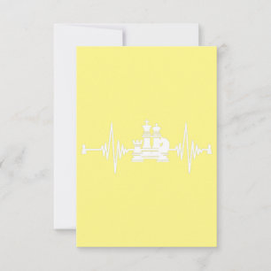 Carte De Remerciements Chess   Heartbeat Chess T-shirt