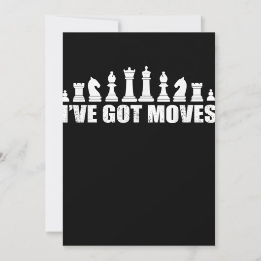Carte De Remerciements Chess Set Pieces Ive Got Move Lovers (Devant)
