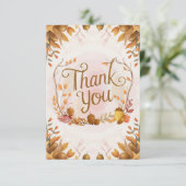 Carte De Remerciements Chestnut d'Acorn automne (Debout devant)