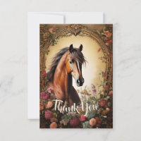 Cheval de la baie et Fleurs sauvages