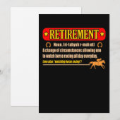 Carte De Remerciements Cheval de retraite Course de barils Cheval Courses (Devant / Derrière)