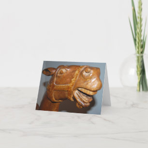 Carte De Remerciements Cheval Rocking antique