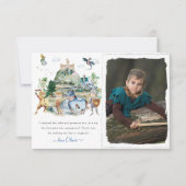 Carte De Remerciements Chevaliers et Dragons | Anniversaire médiéval roya (Devant)