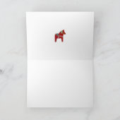 Carte De Remerciements Chevaux de Dala (Intérieur)