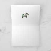 Carte De Remerciements Chevaux de Noël (Intérieur)