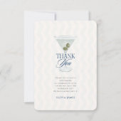 Carte De Remerciements Chic a tini one boy baby shower (Devant)