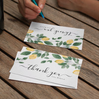 Chic Boho Lemon & Greenery Aquarelle