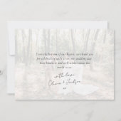 Carte De Remerciements Chic Calligraphie Script Mariage photo (Dos)