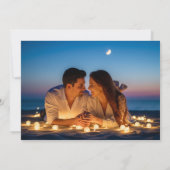 Carte De Remerciements Chic Calligraphie Script Mariage photo (Dos)