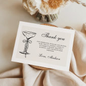 Carte De Remerciements Chic Champagne Coquette