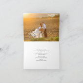 Carte de remerciements chic de mariage de (Intérieur)