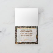 Carte de remerciements chic de mariage de Camo du (Intérieur)