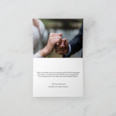 Carte De Remerciements Chic Elegant Brown foncé texturé or Accent (Intérieur)