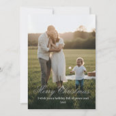 Carte De Remerciements Chic Minimalist Christmas Card (Devant)