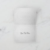 Carte de remerciements chic noir et blanc élégant (Intérieur)