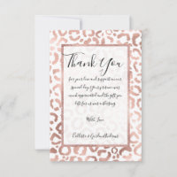 Chic Rose Gold Leopard Cheetah Poster de animal