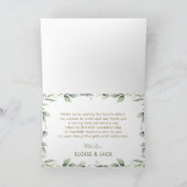 Carte De Remerciements Chic verdure Jungle Animaux Baby shower Anniversai (Intérieur)