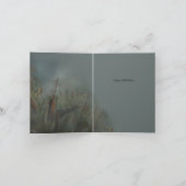 Carte De Remerciements Chickadees Pond (Intérieur)